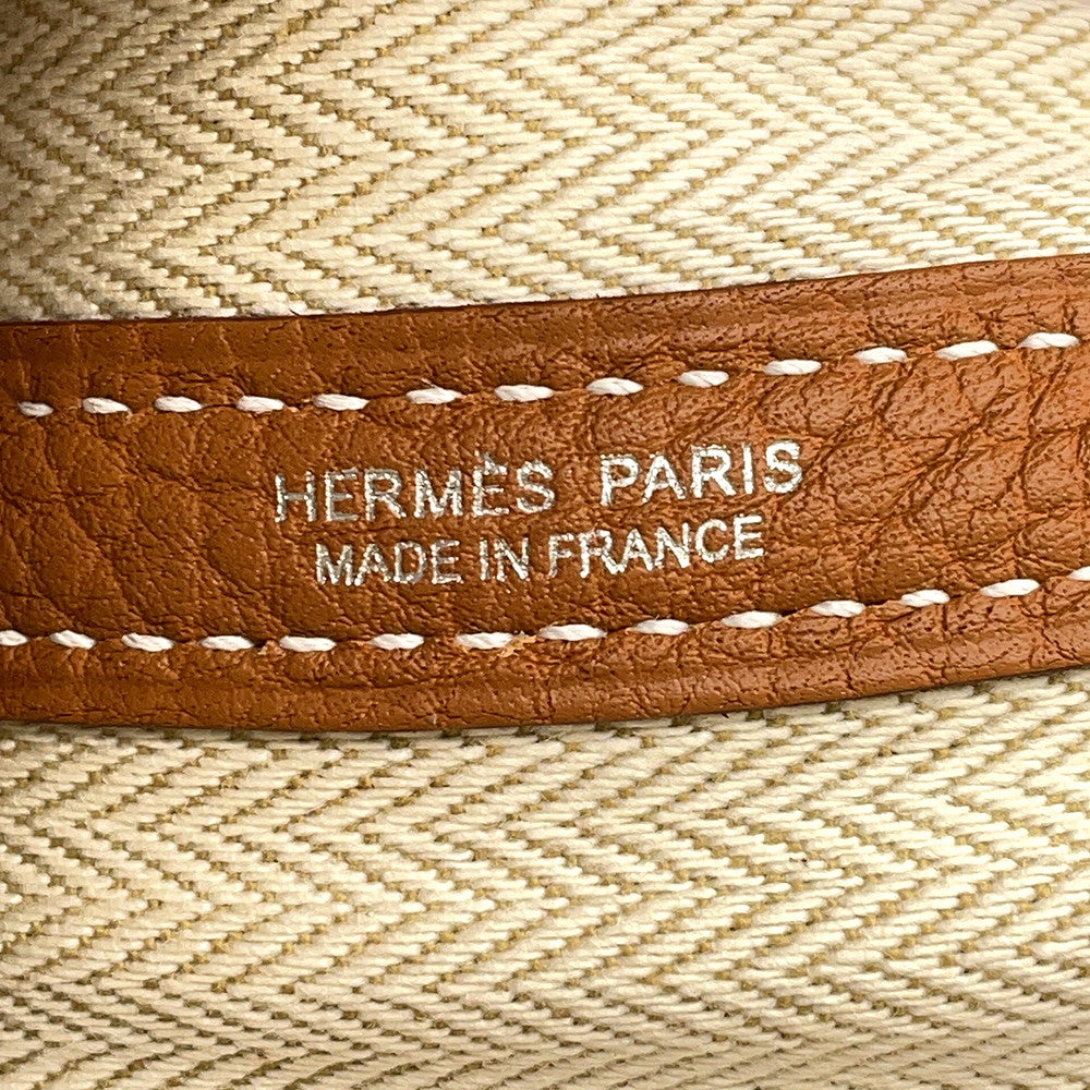 HERMES Garden Party Gold Negonda Leather Size TPM