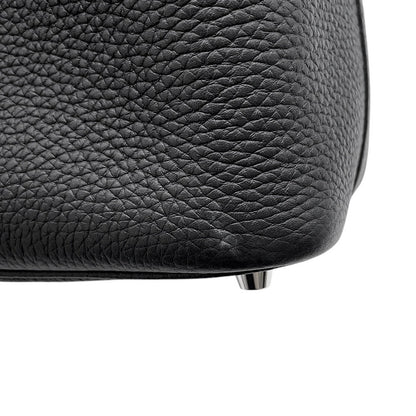 HERMES Picotin Lock Black Taurillon Clemence Size PM
