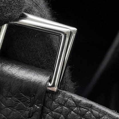 HERMES Picotin Lock Black Taurillon Clemence Size PM