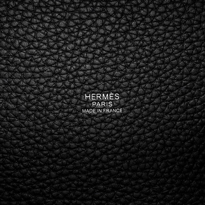 HERMES Picotin Lock Black Taurillon Clemence Size PM