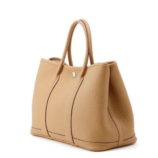 HERMES Garden Party Biscuit Negonda Leather Size TPM