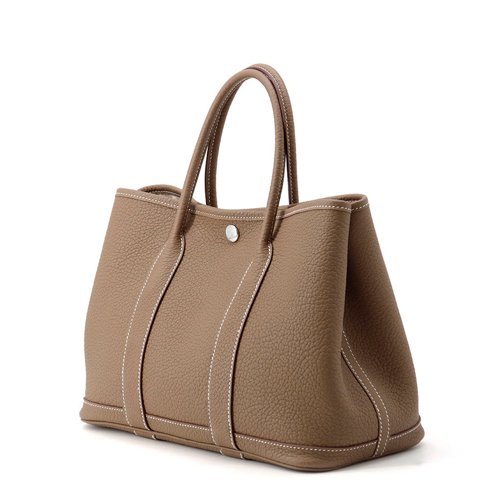 HERMES Garden Party Etoupe Negonda Leather Size TPM