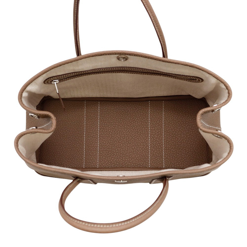 HERMES Garden Party Etoupe Negonda Leather Size TPM