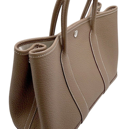 HERMES Garden Party Etoupe Negonda Leather Size TPM