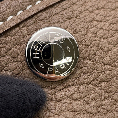 HERMES Garden Party Etoupe Negonda Leather Size TPM