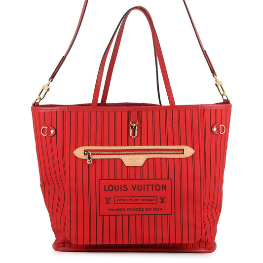 LOUIS VUITTON Neverfull・Inside Out Sari RedM12708 Monogram Size MM