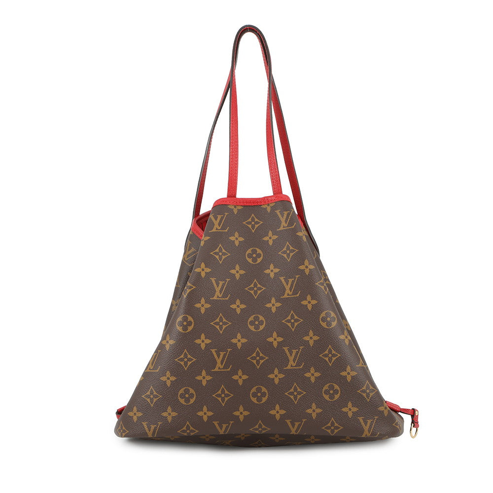 LOUIS VUITTON Neverfull・Inside Out Sari RedM12708 Monogram Size MM