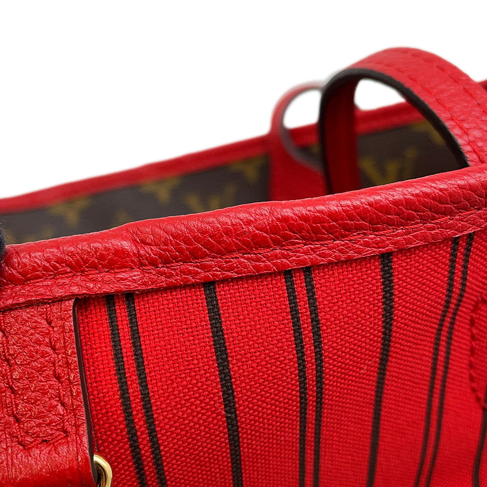 LOUIS VUITTON Neverfull・Inside Out Sari RedM12708 Monogram Size MM