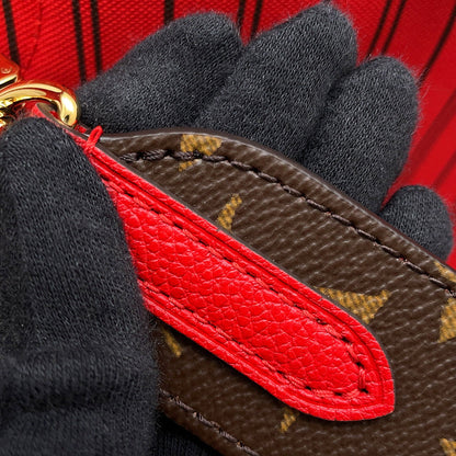 LOUIS VUITTON Neverfull・Inside Out Sari RedM12708 Monogram Size MM