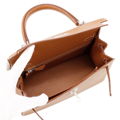 HERMES Kelly Sellier Gold Veau Madame Size 25