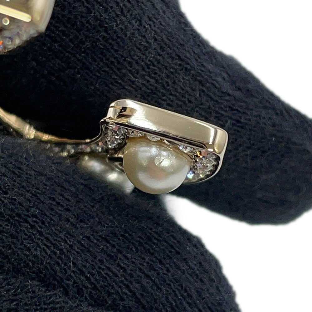 CHANEL CC Logo BroochAB4879-B04130-N8975 Gold Plated Rhinestone Faux Pearl