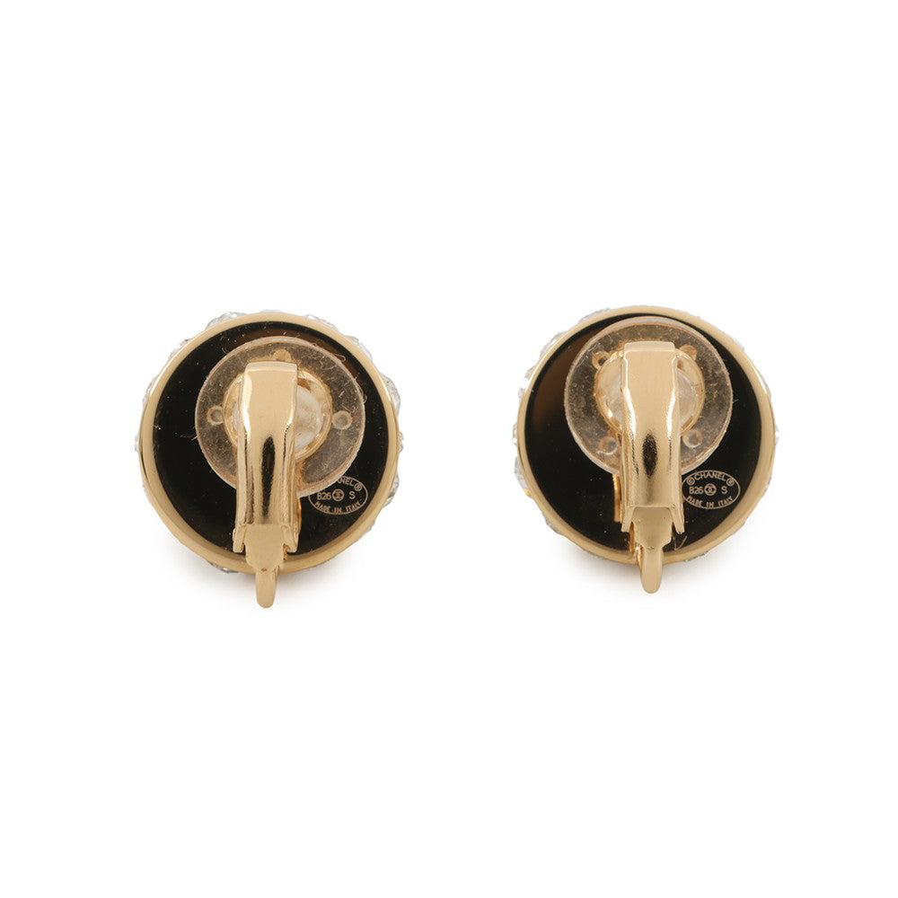 CHANEL CC Logo EarringABH727-B24313-U9887 Gold Plated Rhinestone
