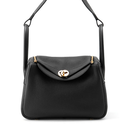 HERMES Lindy Black Taurillon Clemence Size 26