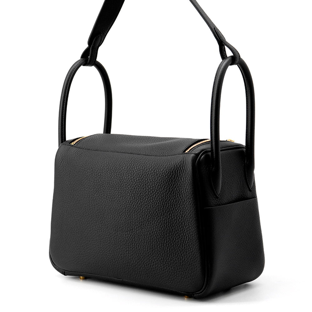 HERMES Lindy Black Taurillon Clemence Size 26