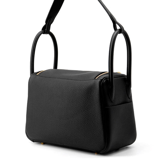 HERMES Lindy Black Taurillon Clemence Size 26