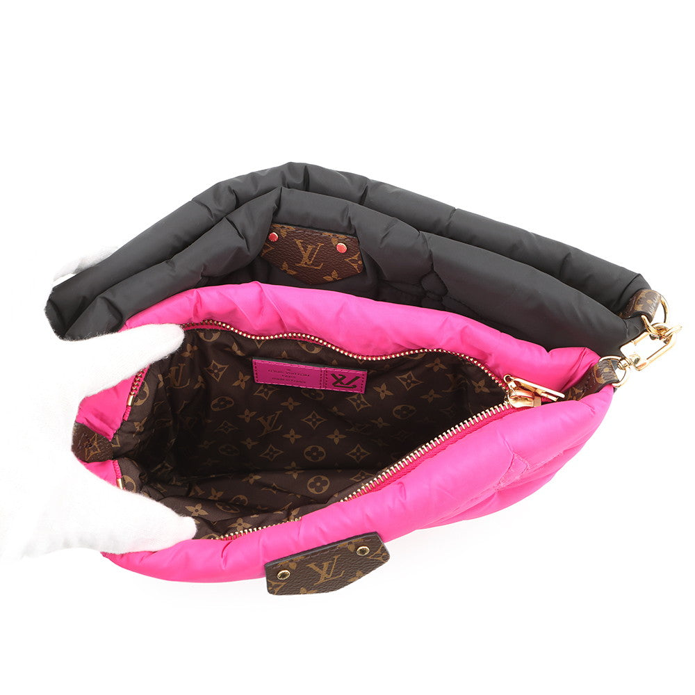 LOUIS VUITTON Maxi Multi-Pochette Accessoires Noir/FuchsiaM58980 Recycled Nylon Monogram