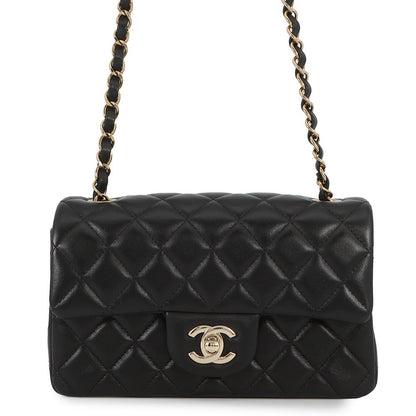 CHANEL Mini Matelasse ChainShoulder Bag BlackA69900 Y04059 94305 Lambskin Size 20