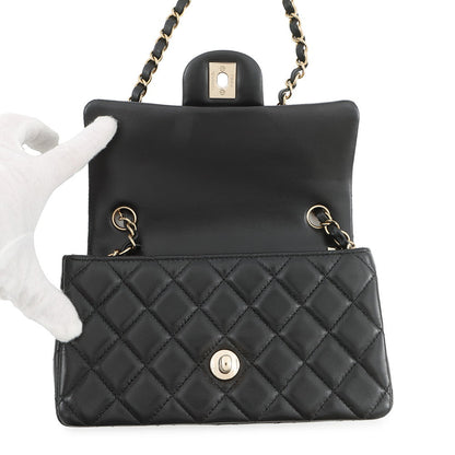 CHANEL Mini Matelasse ChainShoulder Bag BlackA69900 Y04059 94305 Lambskin Size 20