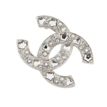 CHANEL CC Logo BroochABF230-B19947-NAFRM Metal Rhinestone Faux Pearl