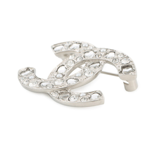 CHANEL CC Logo BroochABF230-B19947-NAFRM Metal Rhinestone Faux Pearl