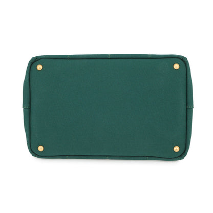 PRADA Canapa 2WAY Tote Bag GreenBN2642 Canvas