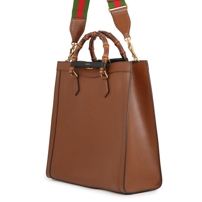 GUCCI Diana Bamboo Tote Bag Brown703218 Leather Size Large