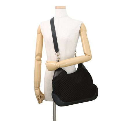 GUCCI GUCCI B Shoulder Bag Black834981 Micro GG Suede Leather Size Small