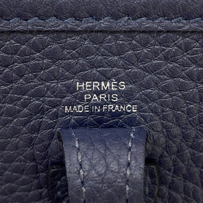 HERMES Evelyne Long Blue Nuit Taurillon Clemence Size TPM