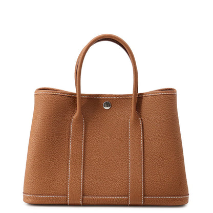 HERMES Garden Party Gold Negonda Leather Size TPM