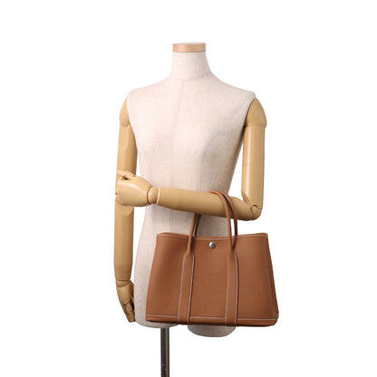 HERMES Garden Party Gold Negonda Leather Size TPM