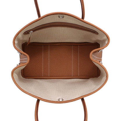 HERMES Garden Party Gold Negonda Leather Size TPM