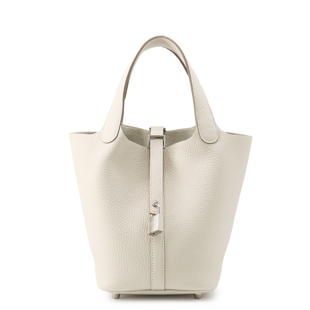 HERMES Picotin Lock Craie Taurillon Clemence Size PM
