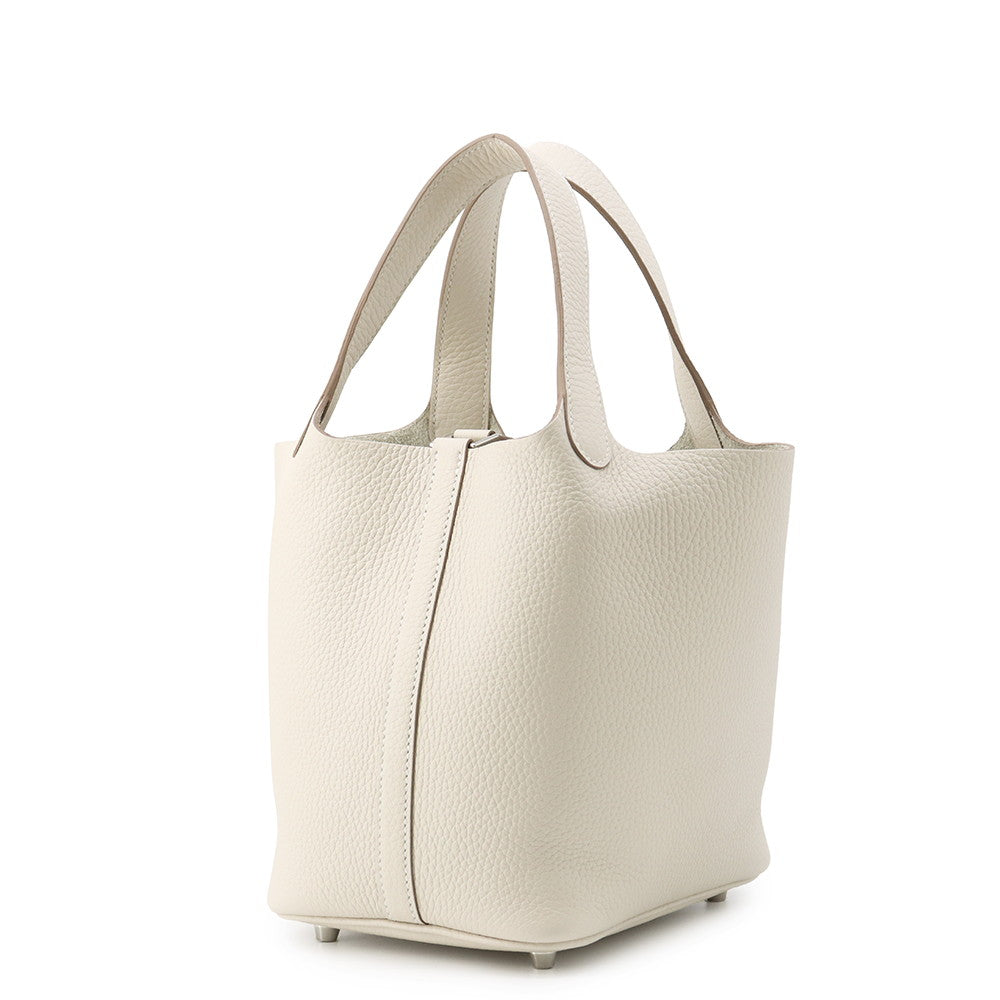 HERMES Picotin Lock Craie Taurillon Clemence Size PM