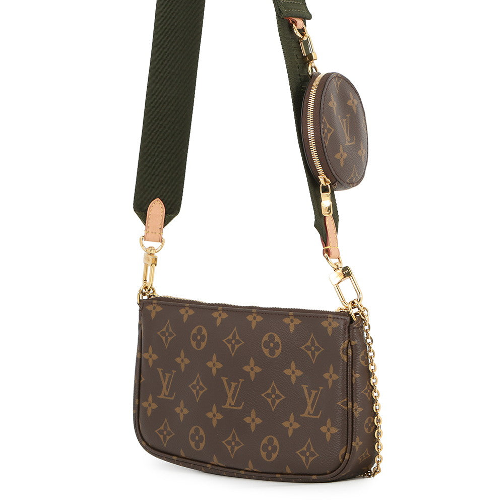 LOUIS VUITTON Multi Pochette Accessoires KhakiM44813 Monogram