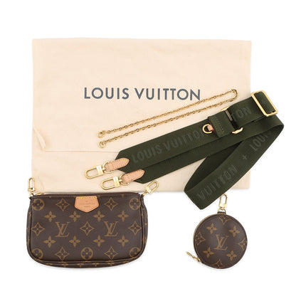 LOUIS VUITTON Multi Pochette Accessoires KhakiM44813 Monogram