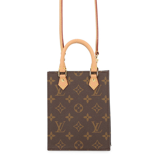 LOUIS VUITTON Petit Sac Plat BrownM69442 Monogram