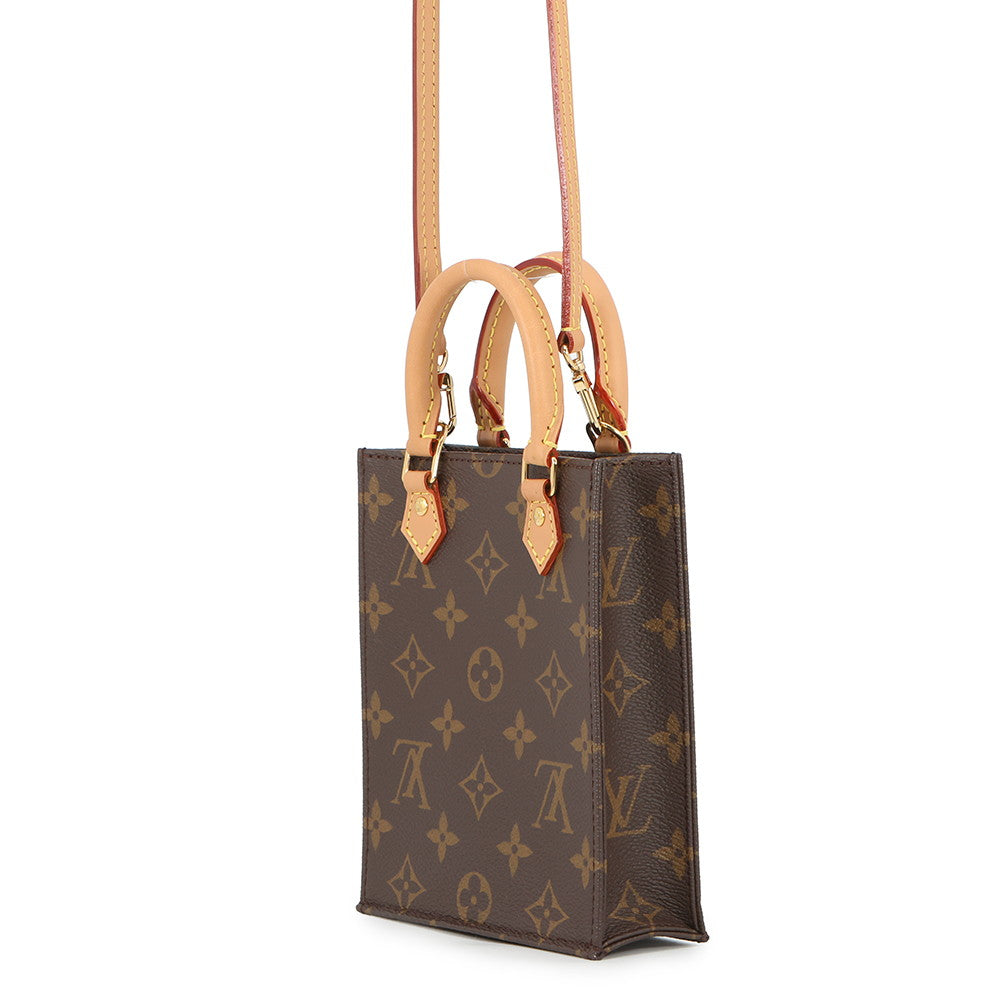 LOUIS VUITTON Petit Sac Plat BrownM69442 Monogram