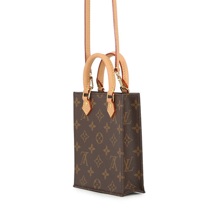 LOUIS VUITTON Petit Sac Plat BrownM69442 Monogram