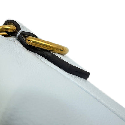 GUCCI Diana Shoulder Bag Light Blue746251 Leather Bamboo Size Small