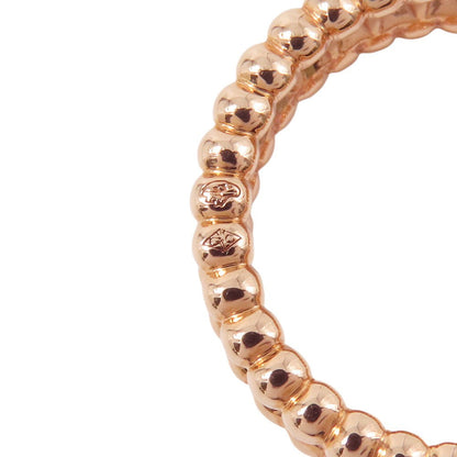 Van Cleef & Arpels Perlée Diamond Ring Single-Row Model Size 49/#9VCARPJMW00 18K Pink Gold