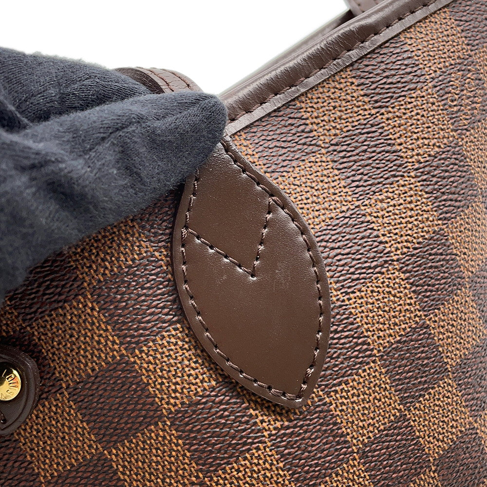 LOUIS VUITTON Neverfull RedN51109 Damier Ebene Canvas Size PM
