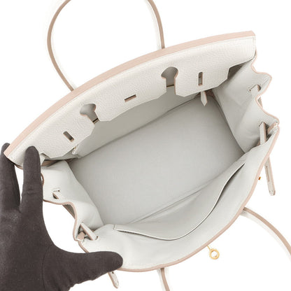 HERMES Birkin Pearl Grey Togo Leather Size 30