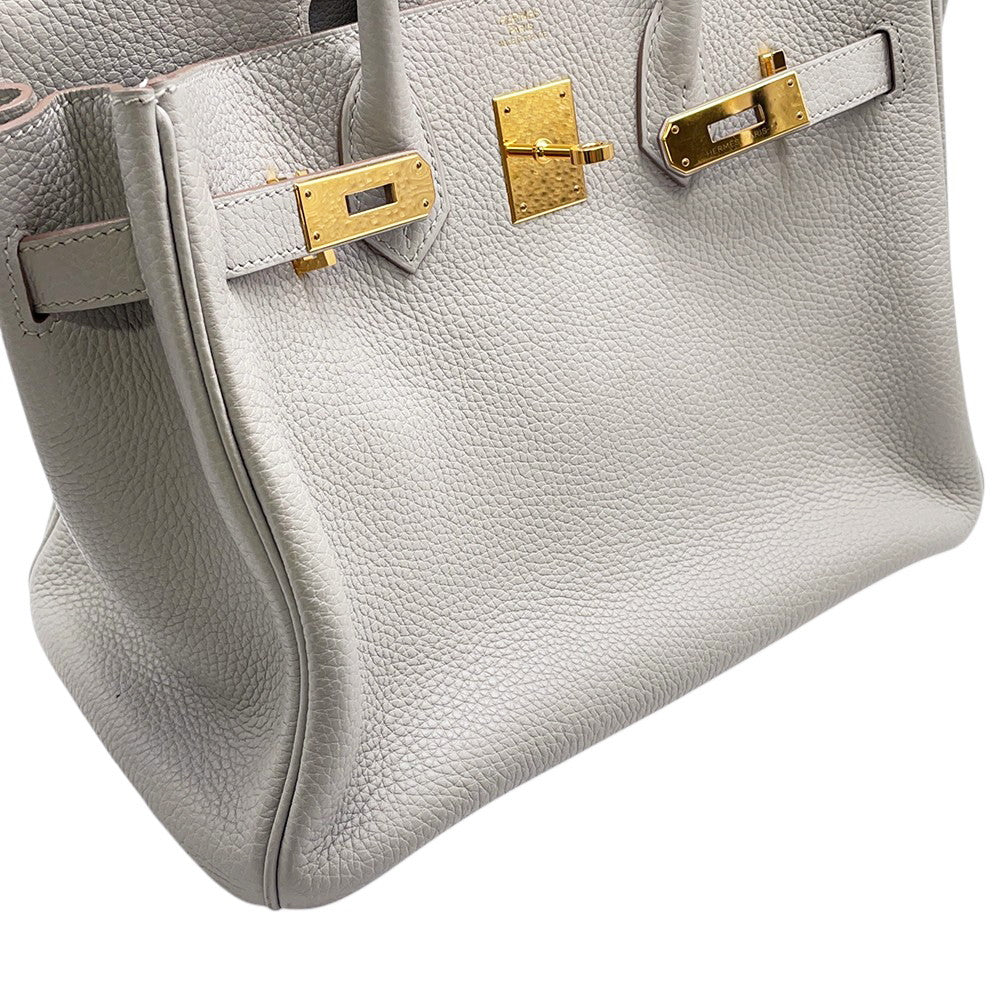 HERMES Birkin Pearl Grey Togo Leather Size 30