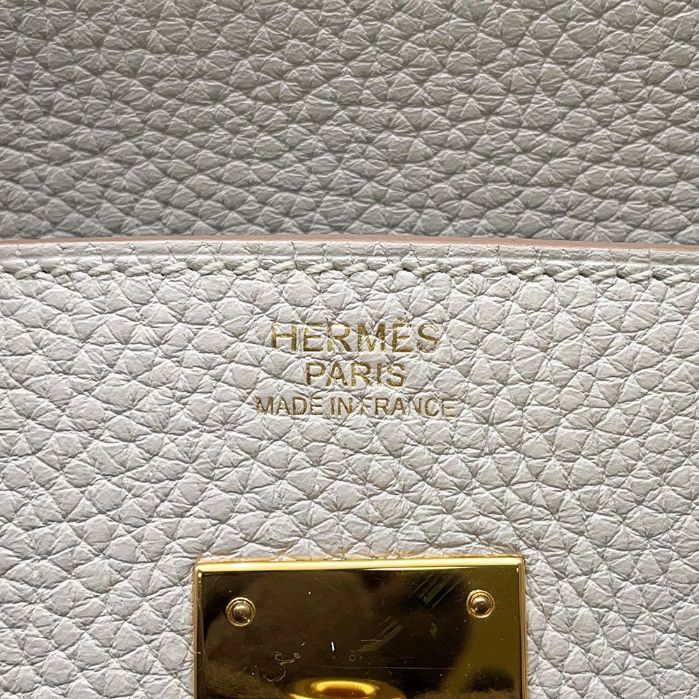 HERMES Birkin Pearl Grey Togo Leather Size 30
