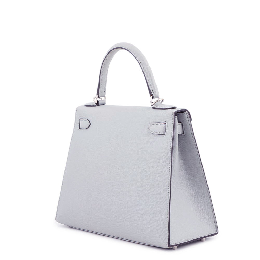 HERMES Kelly Sellier Blue Gacier Epsom Size 28