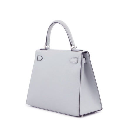 HERMES Kelly Sellier Blue Gacier Epsom Size 28