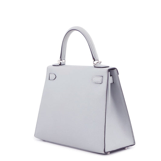 HERMES Kelly Sellier Blue Gacier Epsom Size 28