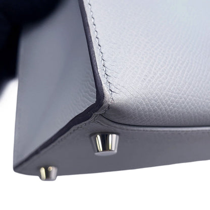 HERMES Kelly Sellier Blue Gacier Epsom Size 28