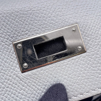 HERMES Kelly Sellier Blue Gacier Epsom Size 28