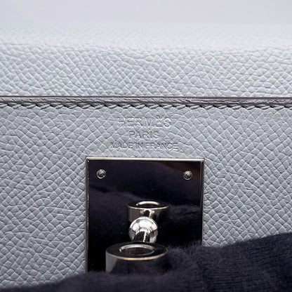 HERMES Kelly Sellier Blue Gacier Epsom Size 28
